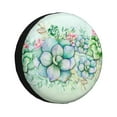 thumbnail image 1 of Balery Succulenttire Cover Waterproof Dust-Proof, Universal Spare Wheel Tire Cover For Trailer, Rv, Suv Truck And Vehicle Camper Accessories-14 Inch, 1 of 9