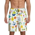 thumbnail image 1 of Balery Summer Animal Men's Cotton Knit Pajama Shorts Waistband & Pockets,Short Pajama Pants-3X-Large, 1 of 8
