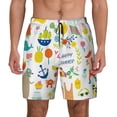 thumbnail image 1 of Balery Summer Animal Mens Swim Trunks Swim Shorts for Men Quick Dry Inseam Beach Shorts with Compression Liner Pocket-X-Large, 1 of 9