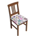 thumbnail image 1 of Balery Summer with Flamingo Stretch Couch Cushion Covers, Individual Sofa Cushion Covers, Soft Chair Sofa Seat Cushion Slipcover with Elastic Bottom Milk Silk-16.9in, 1 of 9