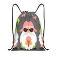 thumbnail image 1 of Balery Summer Gnome 1 Pattern Drawstring Backpack Bag Sport Gym Sackpack Cinch Bags Pattern Drawstring Backpack Bag Sport Gym Sackpack Cinch Bags -Small, 1 of 6