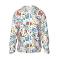 thumbnail image 1 of Balery Summer Stamp Men's Women's UPF 50+ Sun Protection Lightweight Hoodie Performance Long Sleeve Shirt for Fishing Running-XX-Large, 1 of 7