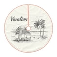 thumbnail image 1 of Balery Summer Vacation Scene With Camping Van Printed Christmas Tree Skirt , Merry Christmas Party Christmas Tree Decoration,Adjustable Tree Skirt-30", 1 of 6