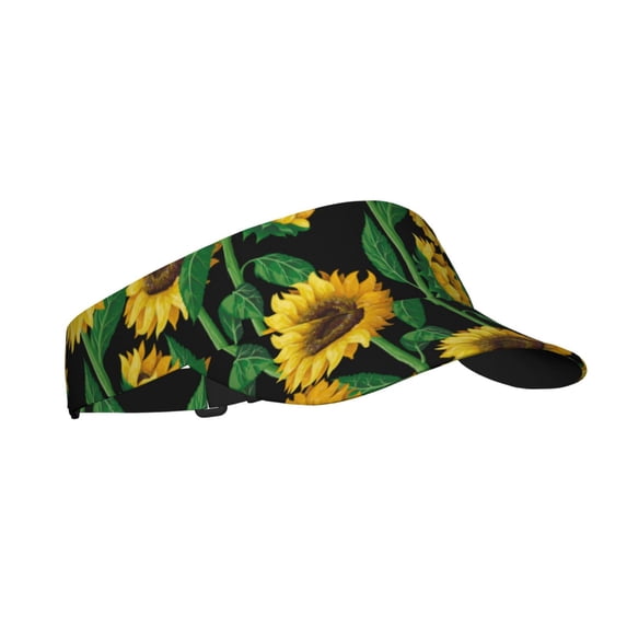 Balery Sunflower 1 Sport Wear Athletic Visor Sun Sports Visor Hat Visor Adjustable Cap for Women and Men (One Size)