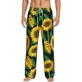 thumbnail image 1 of Balery Sunflower 1 print Men's Pajama Pants,Ultra Lightweight Pjs,Lounge Pant-Small, 1 of 9