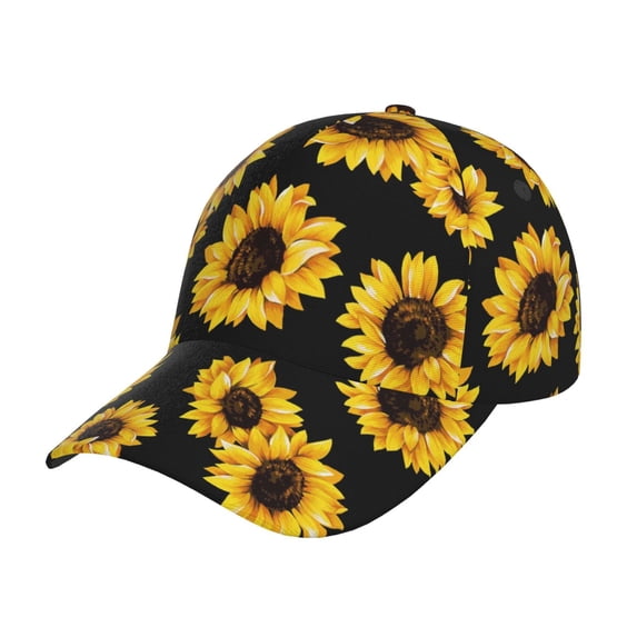 Balery Sunflower 6 Baseball Cap For Women Men,Adjustable Size For Running Workouts And Outdoor Activities All Seasons