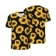thumbnail image 1 of Balery Sunflower 6 Baseball Jersey for Men Casual Button Down Shirts Short Sleeve Active Team Sports Uniform-Small, 1 of 9
