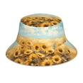 thumbnail image 1 of Balery Sunflower Field Bliss Sun Hats for Men Women Bucket Hat UPF 50+ Buckey Hat Boonie Hat Foldable UV Protection Hiking Beach Fishing Summer, 1 of 9