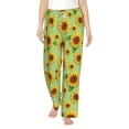 thumbnail image 1 of Balery Sunflower Leaves print Women's Pajama Pants,Ultra Lightweight Pjs,Lounge Pant-XX-Large, 1 of 9
