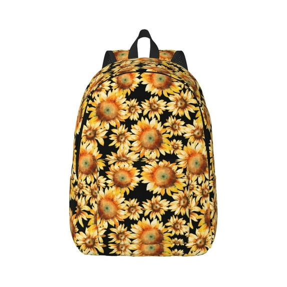 Balery Sunflowers 1 Vintage Canvas Backpack for Men and Women - Large Capacity, Durable Travel Laptop Bag for School, Work, Hiking, and Outdoor Activities-Small