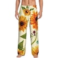 thumbnail image 1 of Balery Sunflowers And Butterflies print Men's Pajama Pants,Ultra Lightweight Pjs,Lounge Pant-X-Large, 1 of 9