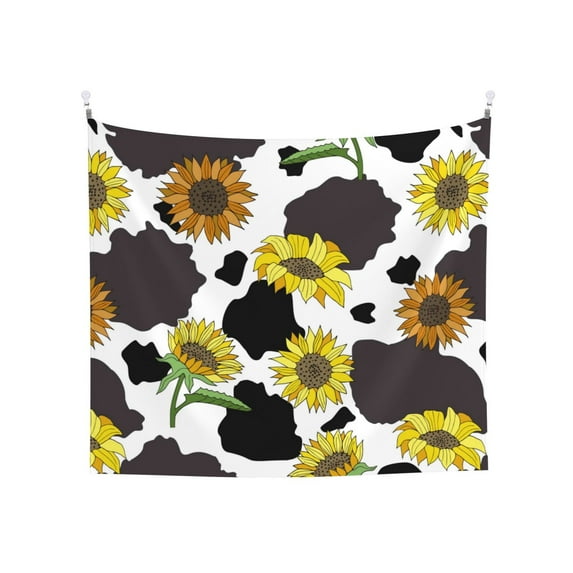 Balery Sunflowers Country Pattern Tapestry 60x51 Inches - Large Wall Hanging Tapestry for Bedroom, Living Room, Dorm Decor - Artistic and Aesthetic Room Decor