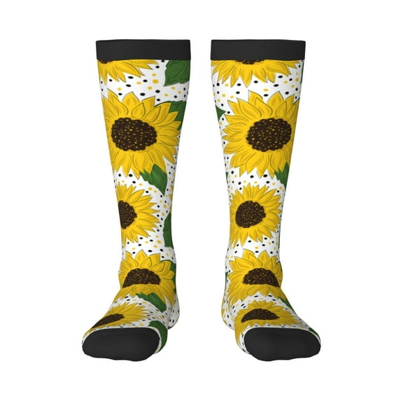 Balery Sunflowers Fun Novelty Socks Men'S Women'S Crew Socks Funny Crazy Novelty Socks Quirky And Cool Socks