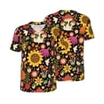 thumbnail image 1 of Balery Sunflowers Mushrooms Baseball Jersey for Men Casual Button Down Shirts Short Sleeve Active Team Sports Uniform-Large, 1 of 9