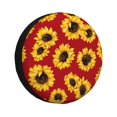 thumbnail image 1 of Balery Sunflowers On Redtire Cover Waterproof Dust-Proof, Universal Spare Wheel Tire Cover For Trailer, Rv, Suv Truck And Vehicle Camper Accessories-16 Inch, 1 of 9