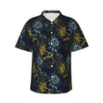 thumbnail image 1 of Balery Sunflowers Print Men's Hawaiian Shirts Short Sleeve Beach Shirt Relaxed Fit Vacation Button Down Shirts-X-Large, 1 of 9