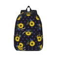 thumbnail image 1 of Balery Sunflowers Vintage Canvas Backpack for Men and Women - Large Capacity, Durable Travel Laptop Bag for School, Work, Hiking, and Outdoor Activities, 1 of 7