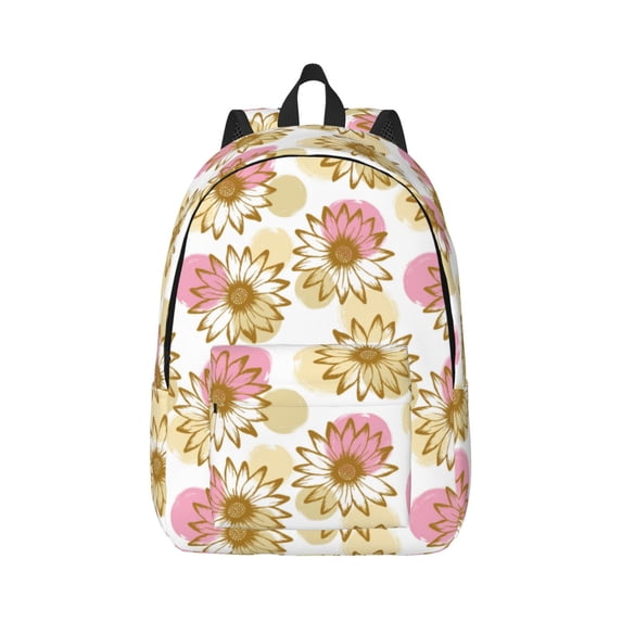 Balery Sunflowers Vintage Canvas Backpack for Men and Women - Large Capacity, Durable Travel Laptop Bag for School, Work, Hiking, and Outdoor Activities