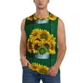 thumbnail image 1 of Balery Sunflowers in Bucket Men's Sleeveless Muscle Shirts Workout Tank Top, Moisture Wicking, Odor Protection-X-Large, 1 of 8