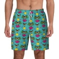 thumbnail image 1 of Balery Sunmmer Cat Mens Swim Trunks Swim Shorts for Men Quick Dry Inseam Beach Shorts with Compression Liner Pocket-3X-Large, 1 of 9