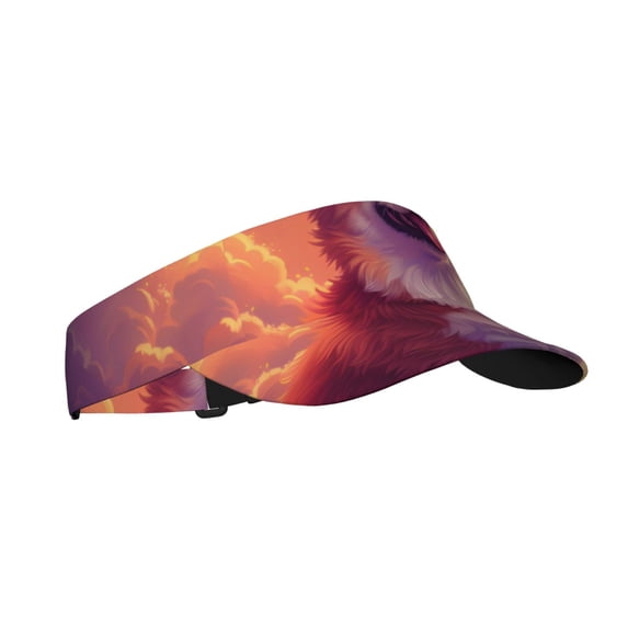 Balery Sunset Cloud Corgi Sport Wear Athletic Visor Sun Sports Visor Hat Visor Adjustable Cap for Women and Men (One Size)