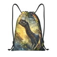 thumbnail image 1 of Balery Sunshine Jungle Dinosaur Pattern Drawstring Backpack Bag Sport Gym Sackpack Cinch Bags Pattern Drawstring Backpack Bag Sport Gym Sackpack Cinch Bags -Small, 1 of 6