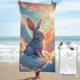 thumbnail image 1 of Balery Sunshine Winged Rabbit Print Towels - Luxurious Jumbo Bath Sheet - Highly Absorbent and Quick Dry Extra Large Bath Towel - Super Soft Hotel Quality Towel-31.5"x63", 1 of 8