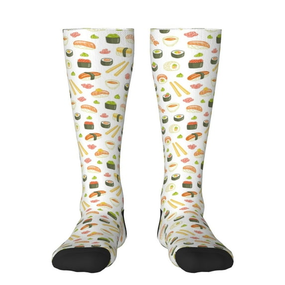Balery Sushi And Rolls Fun Novelty Socks Men'S Women'S Crew Socks Funny Crazy Novelty Socks Quirky And Cool Socks
