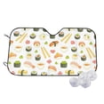 thumbnail image 1 of Balery Sushi And Rolls Windshield Sun Shade, Car Front Window Sunshade Cover ,Automotive Interior Portected Blocks Uv Rays For Car Pickup Truck Suv Accessories- Small, 1 of 7