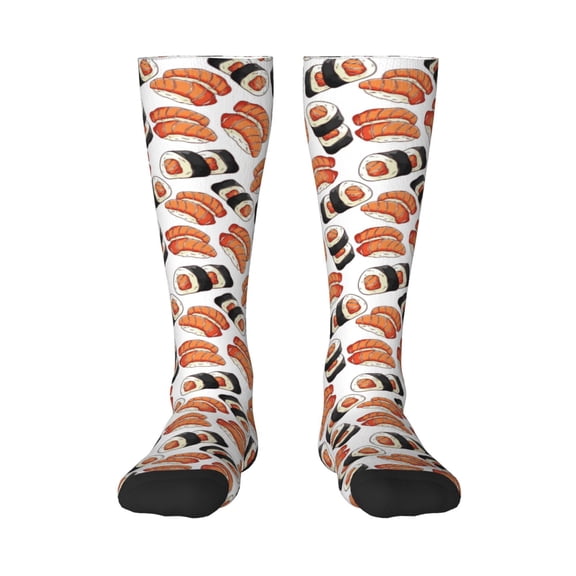 Balery Sushi Roll Fun Novelty Socks Men'S Women'S Crew Socks Funny Crazy Novelty Socks Quirky And Cool Socks