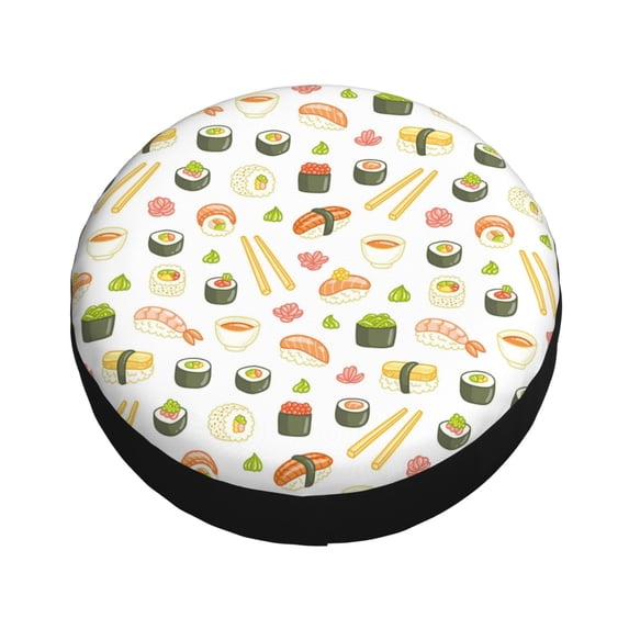 Balery Sushi and Rolls Tire Covers - Tough Tire Wheel Protector for Truck, SUV, Trailer, Camper, RV -17 inch