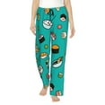 thumbnail image 1 of Balery Sushi print Women's Pajama Pants,Ultra Lightweight Pjs,Lounge Pant-Small, 1 of 9