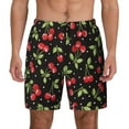 thumbnail image 1 of Balery Sweet Red Cherry Mens Swim Trunks Swim Shorts for Men Quick Dry Inseam Beach Shorts with Compression Liner Pocket-Medium, 1 of 9
