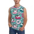 thumbnail image 1 of Balery Swimming Bulldog Men's Sleeveless Muscle Shirts Workout Tank Top, Moisture Wicking, Odor Protection-Medium, 1 of 8