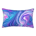 thumbnail image 1 of Balery Swirl Blue And Purple Bedding Queen Pillow Cases - Envelope Closure - Soft Brushed Microfiber Fabric - Shrinkage and Fade Resistant Pillow Cases-16"x24", 1 of 6