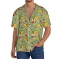 thumbnail image 1 of Balery Taco Men's Casual Button Down Shirt Short Sleeve Textured Summer Cuban Beach Shirts-Medium, 1 of 7