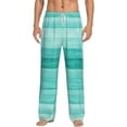 thumbnail image 1 of Balery Teal Turquoise print Men's Pajama Pants,Ultra Lightweight Pjs,Lounge Pant-XX-Large, 1 of 9