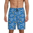 thumbnail image 1 of Balery Tennis Men's Cotton Knit Pajama Shorts Waistband & Pockets,Short Pajama Pants-4X-Large, 1 of 8