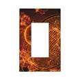 thumbnail image 1 of Balery Tennis Racket In Fire for Duplex Wall Plates Kit, Electrical Outlet Covers, Standard Size 1-Gang 5.0" x3.0", Electric Receptacle Plug Covers-Style U, 1 of 6