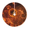 thumbnail image 1 of Balery Tennis Racket In Fire Printed Christmas Tree Skirt , Merry Christmas Party Christmas Tree Decoration,Adjustable Tree Skirt-48", 1 of 6