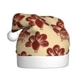 thumbnail image 1 of Balery Thanksgiving Sketch Turkey Pattern Santa Hat Christmas Hat Funny Christmas Hat Christmas Knitted Beanie Hat For Men Women Adult, 1 of 6