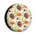 thumbnail image 1 of Balery Thanksgiving Turkeytire Cover Waterproof Dust-Proof, Universal Spare Wheel Tire Cover For Trailer, Rv, Suv Truck And Vehicle Camper Accessories-17 Inch, 1 of 9