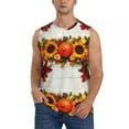 thumbnail image 1 of Balery Thanksgiving With Autumn Men's Sleeveless Muscle Shirts Workout Tank Top, Moisture Wicking, Odor Protection-Medium, 1 of 8