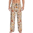 thumbnail image 1 of Balery Thanksgiving with Food print Men's Pajama Pants,Ultra Lightweight Pjs,Lounge Pant-Medium, 1 of 9