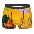 thumbnail image 1 of Balery The Chicken Family Rooster Hen And Chicks Men's Boxer Briefs, Soft and Breathable Cotton Underwear with nylon Waistband-X-Large, 1 of 9