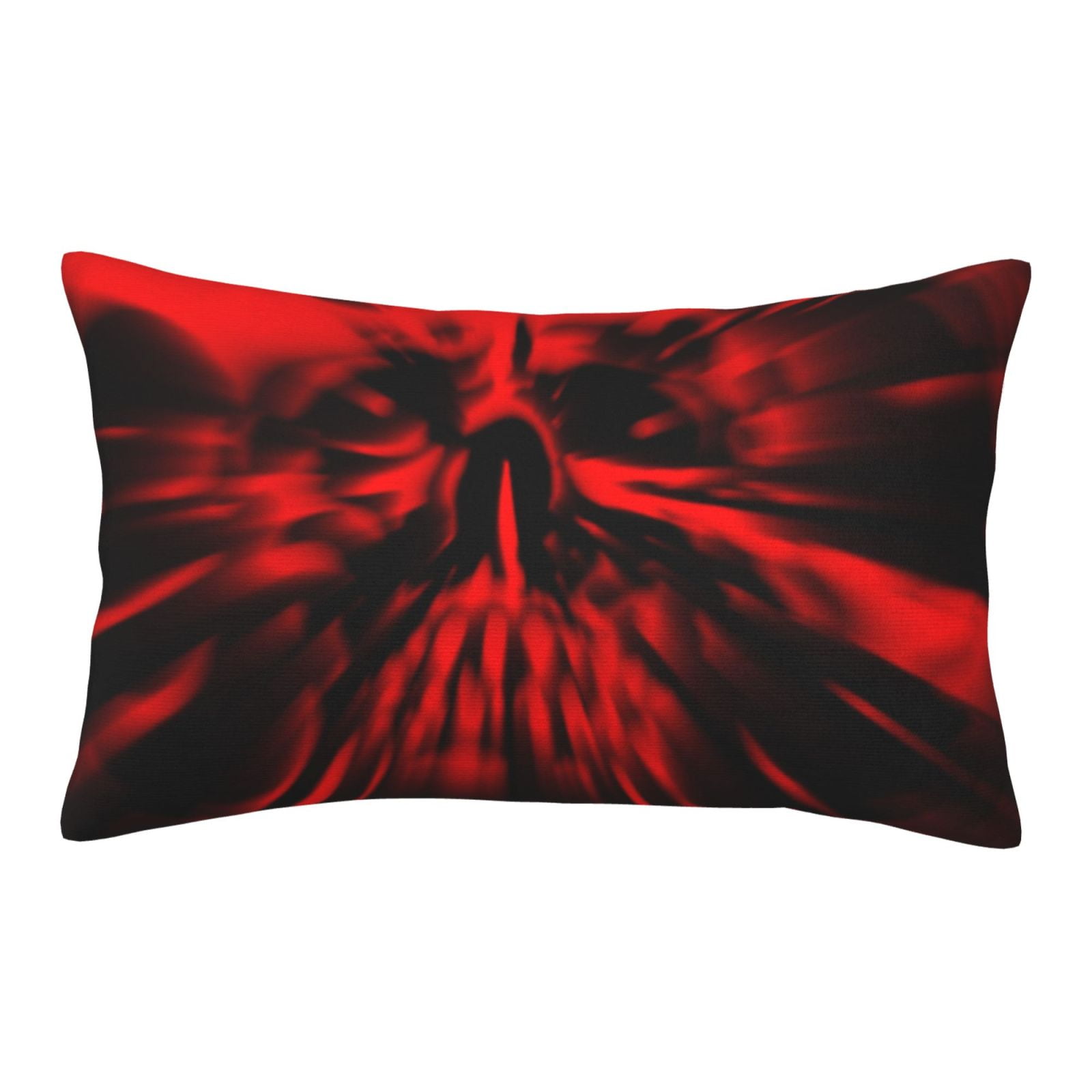 Balery The Red Head Skull Bedding Queen Pillow Cases Envelope Closure