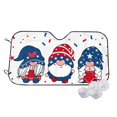 thumbnail image 1 of Balery Three Gnome Independence Day Windshield Sun Shade, Car Front Window Sunshade Cover ,Automotive Interior Portected Blocks Uv Rays For Car Pickup Truck Suv Accessories- Small, 1 of 7