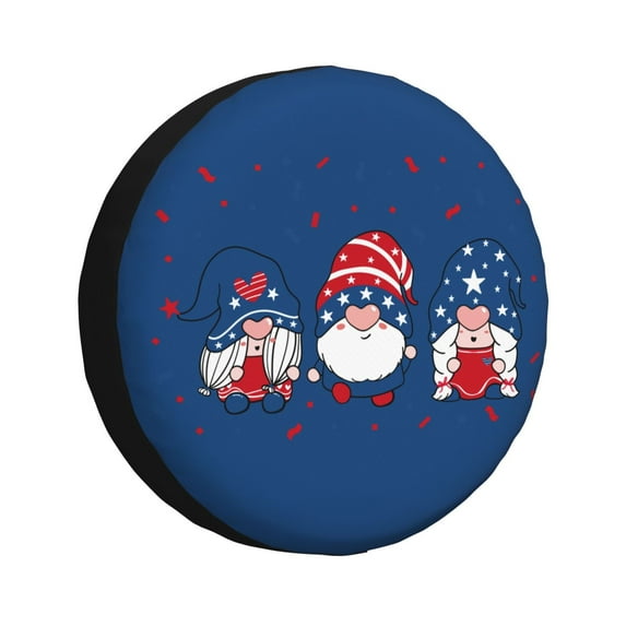 Balery Three Gnome Independence Daytire Cover Waterproof Dust-Proof, Universal Spare Wheel Tire Cover For Trailer, Rv, Suv Truck And Vehicle Camper Accessories-14 Inch