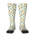 thumbnail image 1 of Balery Tiger Leaves Printed Novelty Socks Men's Women's Crew Socks Sports Socks Knee High Socks Cotton Socks Quirky and Cool Socks, 1 of 9