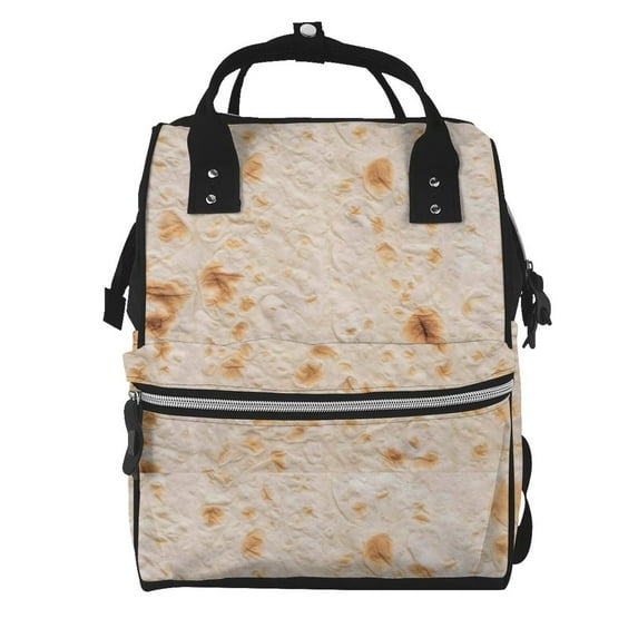 Balery Tortilla Mummy Backpack - Waterproof Twill Canvas, Large Capacity Diaper Bag with Multiple Pockets and Adjustable Straps